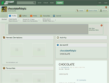 Tablet Screenshot of chocolatefishplz.deviantart.com