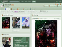 Tablet Screenshot of cazcastalla.deviantart.com