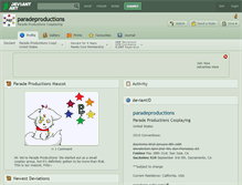 Tablet Screenshot of paradeproductions.deviantart.com
