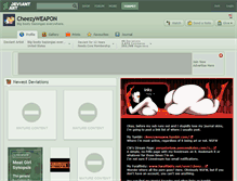 Tablet Screenshot of cheezyweapon.deviantart.com