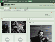 Tablet Screenshot of dragonlady160013.deviantart.com