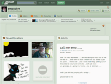 Tablet Screenshot of emowolve.deviantart.com