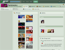 Tablet Screenshot of faeriemania.deviantart.com