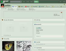 Tablet Screenshot of onelibra.deviantart.com