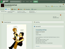 Tablet Screenshot of greedxmartelclub.deviantart.com