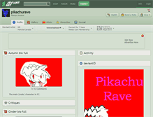 Tablet Screenshot of pikachurave.deviantart.com