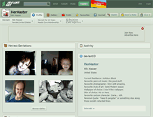 Tablet Screenshot of hermaster.deviantart.com