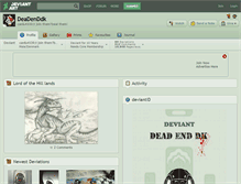 Tablet Screenshot of deadenddk.deviantart.com