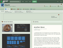 Tablet Screenshot of glacymr.deviantart.com