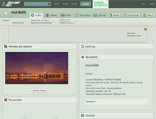 Tablet Screenshot of mordeith.deviantart.com