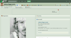 Desktop Screenshot of johnny-depp-lovers.deviantart.com