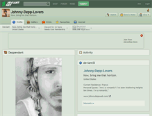 Tablet Screenshot of johnny-depp-lovers.deviantart.com