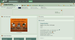 Desktop Screenshot of dragonsfeather.deviantart.com