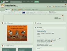 Tablet Screenshot of dragonsfeather.deviantart.com