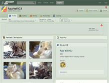 Tablet Screenshot of fuzz-ball123.deviantart.com
