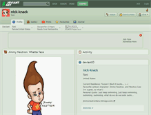 Tablet Screenshot of nick-knack.deviantart.com