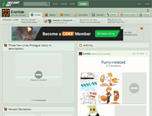Tablet Screenshot of evertide.deviantart.com