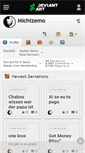 Mobile Screenshot of michizemo.deviantart.com