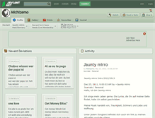 Tablet Screenshot of michizemo.deviantart.com