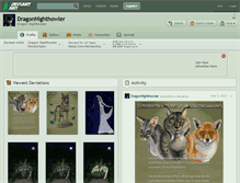 Tablet Screenshot of dragonnighthowler.deviantart.com