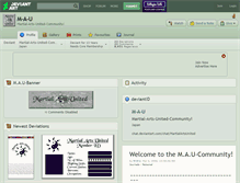 Tablet Screenshot of m-a-u.deviantart.com