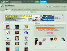 Tablet Screenshot of animepeep33.deviantart.com