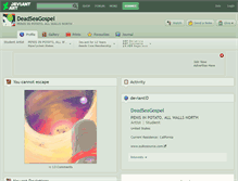Tablet Screenshot of deadseagospel.deviantart.com