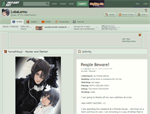 Tablet Screenshot of lobalemu.deviantart.com