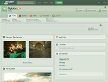 Tablet Screenshot of flipkick.deviantart.com