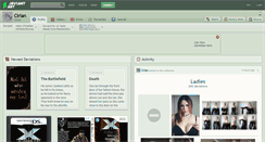 Desktop Screenshot of cirian.deviantart.com