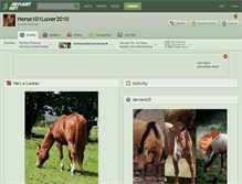 Tablet Screenshot of horse101luver2010.deviantart.com