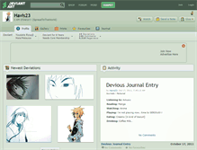 Tablet Screenshot of havis23.deviantart.com