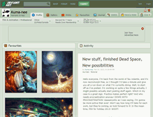 Tablet Screenshot of kuma-nee.deviantart.com
