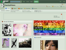 Tablet Screenshot of hauntedvisions.deviantart.com