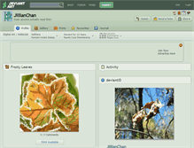 Tablet Screenshot of jillianchan.deviantart.com