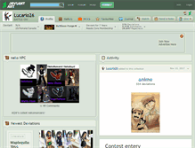 Tablet Screenshot of lucario26.deviantart.com
