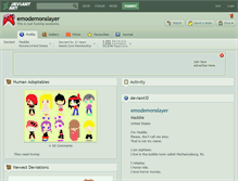 Tablet Screenshot of emodemonslayer.deviantart.com