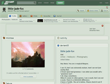 Tablet Screenshot of little-jade-fox.deviantart.com