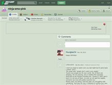 Tablet Screenshot of ninja-emo-pink.deviantart.com