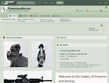 Tablet Screenshot of firearmsanddevices.deviantart.com