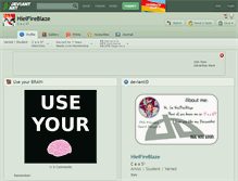 Tablet Screenshot of hieifireblaze.deviantart.com