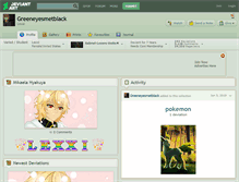 Tablet Screenshot of greeneyesmetblack.deviantart.com