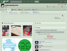 Tablet Screenshot of cutebutdeadlychan.deviantart.com