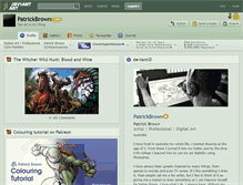 Tablet Screenshot of patrickbrown.deviantart.com