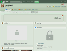 Tablet Screenshot of ladyrsanti.deviantart.com