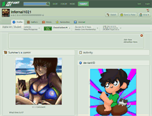 Tablet Screenshot of infernal1021.deviantart.com