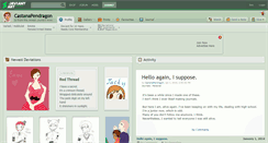 Desktop Screenshot of castanapendragon.deviantart.com