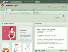 Tablet Screenshot of castanapendragon.deviantart.com