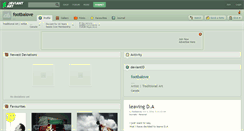 Desktop Screenshot of footbalove.deviantart.com