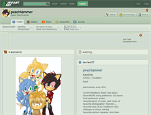 Tablet Screenshot of peachtammer.deviantart.com